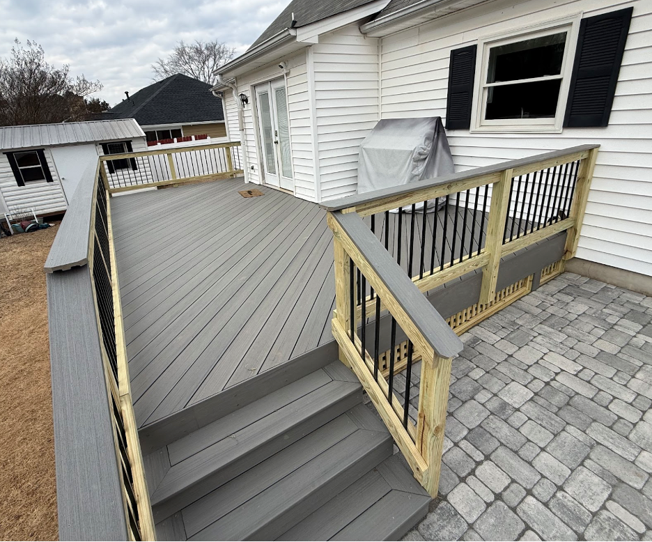 After new deck transformation in macon